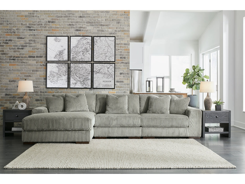 Grey Lindyn 3-Piece Sectional with Chaise