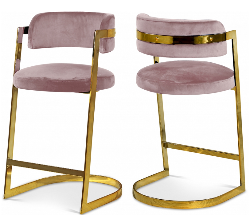 Stephanie Velvet Counter Stool
