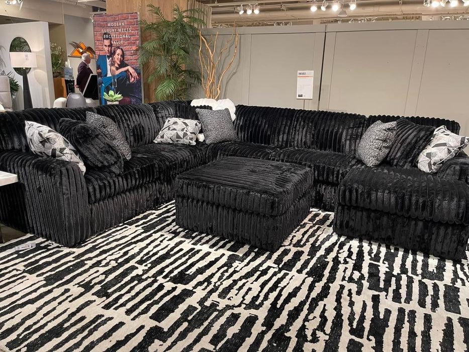 Midnight RAF 4 Piece Sectional