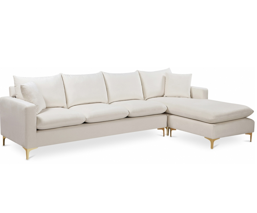 Naomi Velvet Reversible Sectional