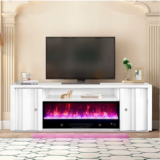 LARGE ALLEPO ELECTRIC FIREPLACE