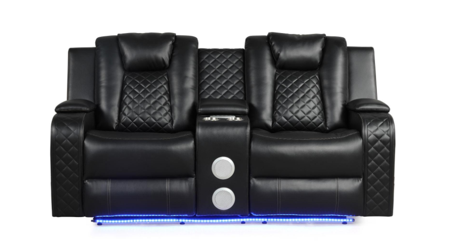Benz Power Loveseat w/ adjustable headrest and LED Lights