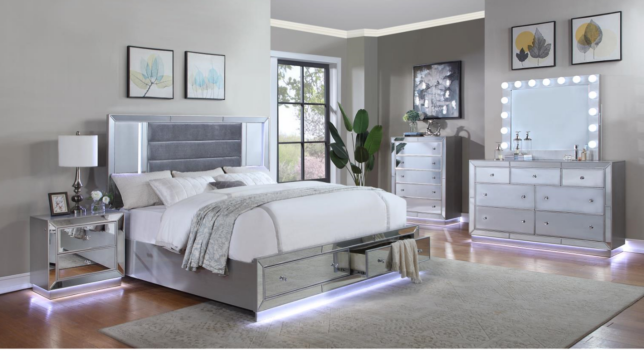 Olivia Mirrored Bedroom Collection