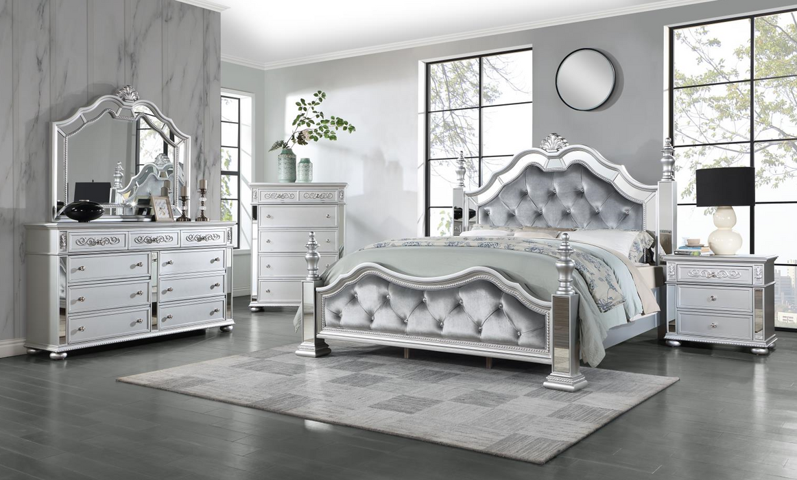 Camille Silver Glam Bedroom Collection