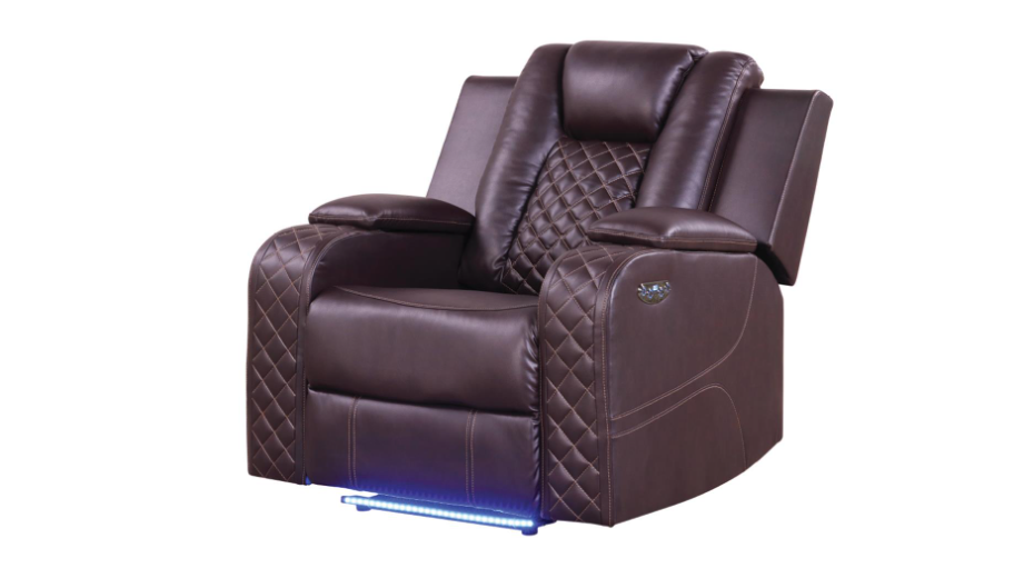 Benz Power Recliner w/ adjustable headrest and LED Lights