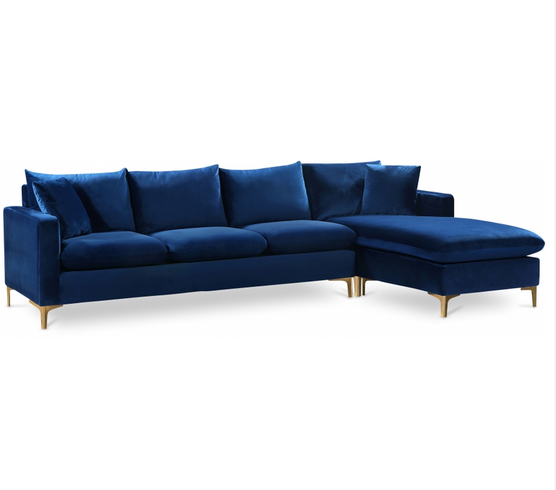 Naomi Velvet Reversible Sectional