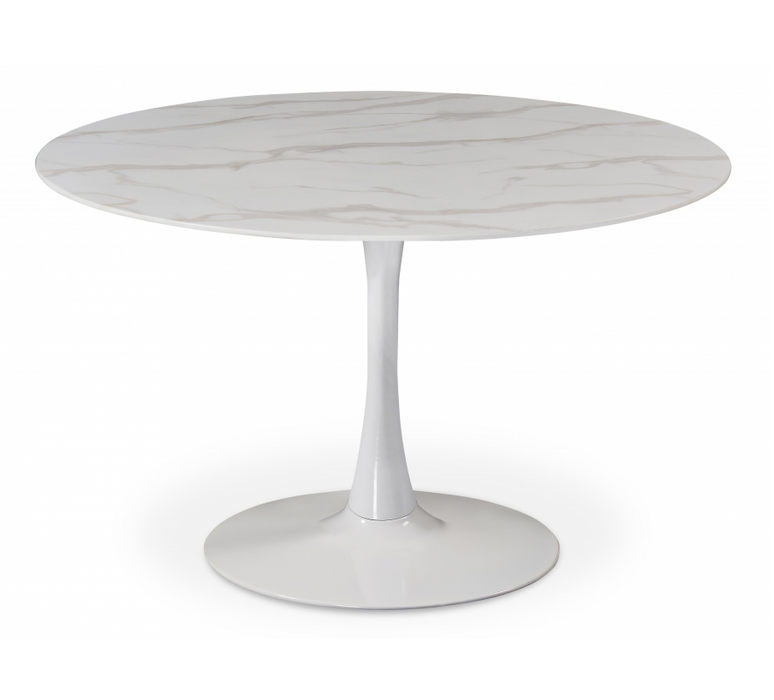 Tulip 48" Dining Table With White Base