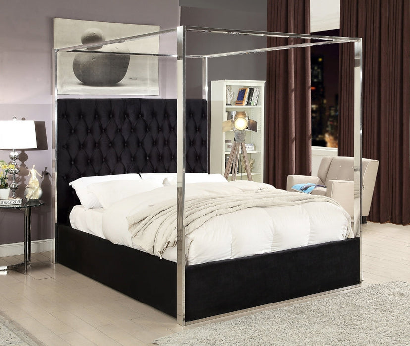 Porter Black Canopy Bed