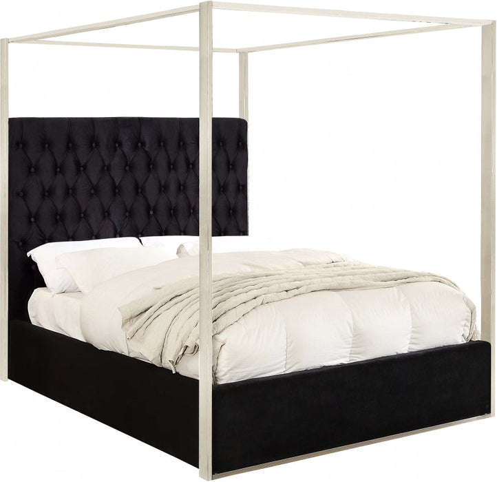 Porter Black Canopy Bed