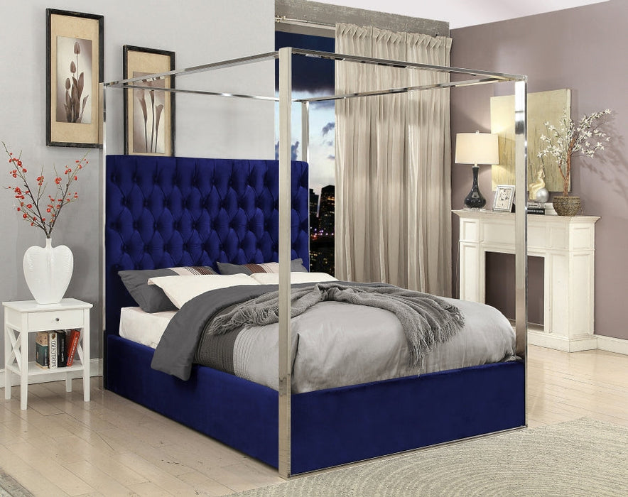 Porter Canopy Blue Bed