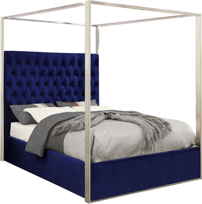 Porter Canopy Blue Bed