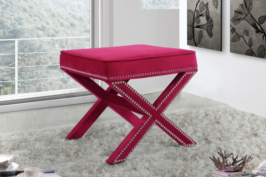 Nixon Velvet Ottoman Bench