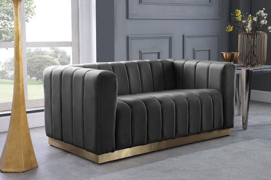 Marlon Velvet Loveseat