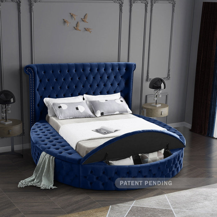 Velvet Circle Storage Bed