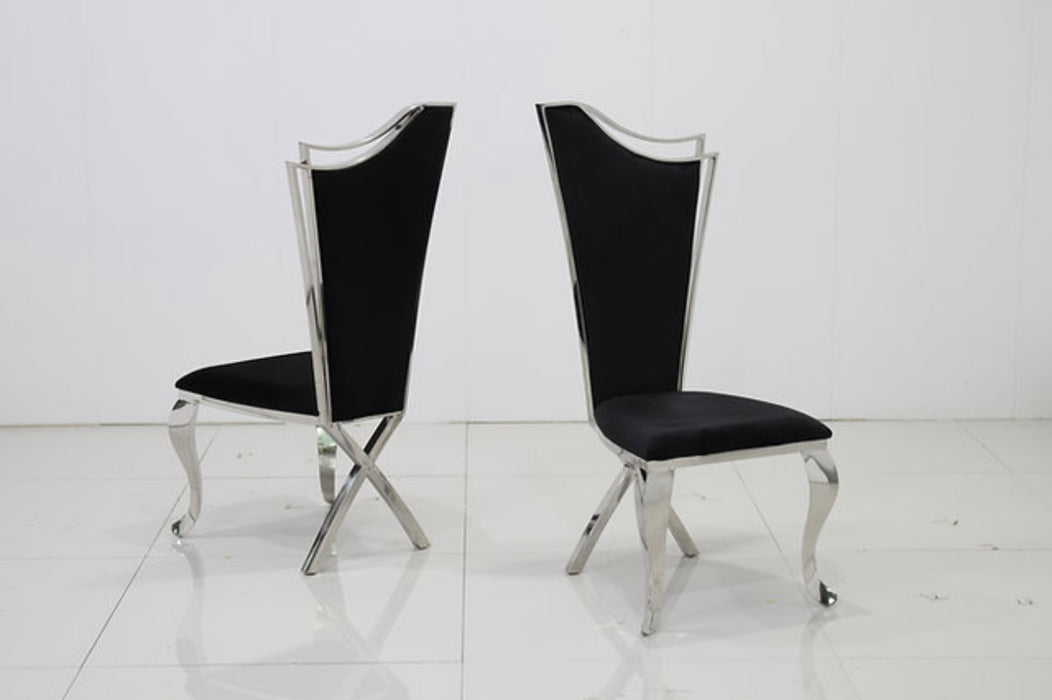 Phoenix Black & Chrome Dining Chairs