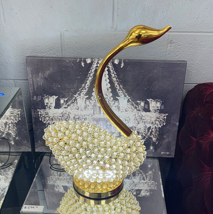 Crystal Swan Lamp