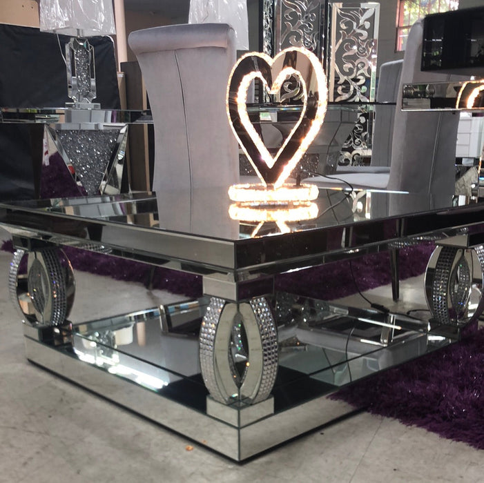 New Glam Mirrored Occasional Table