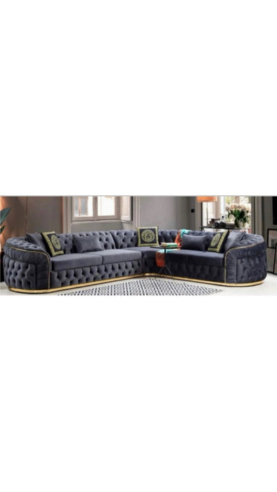 Lexus Black Corner Sectional