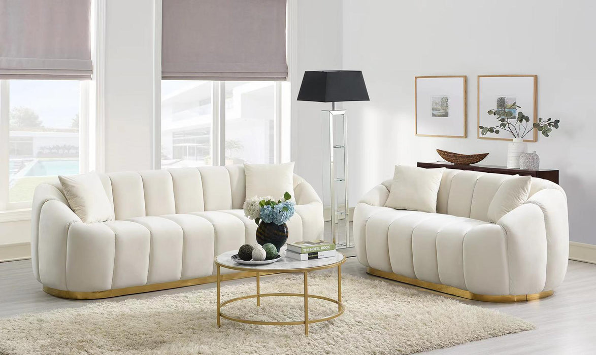 Gwen Velvet Sofa & Loveseat