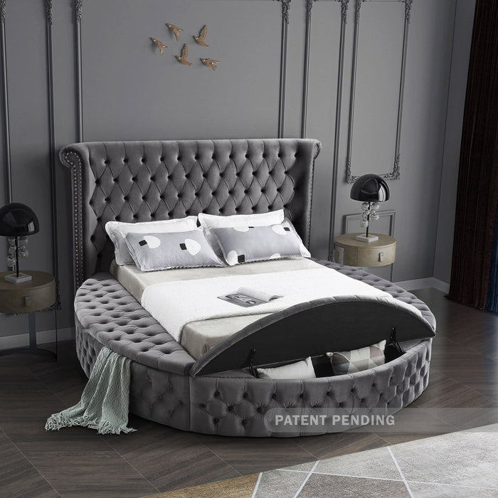 Velvet Circle Storage Bed