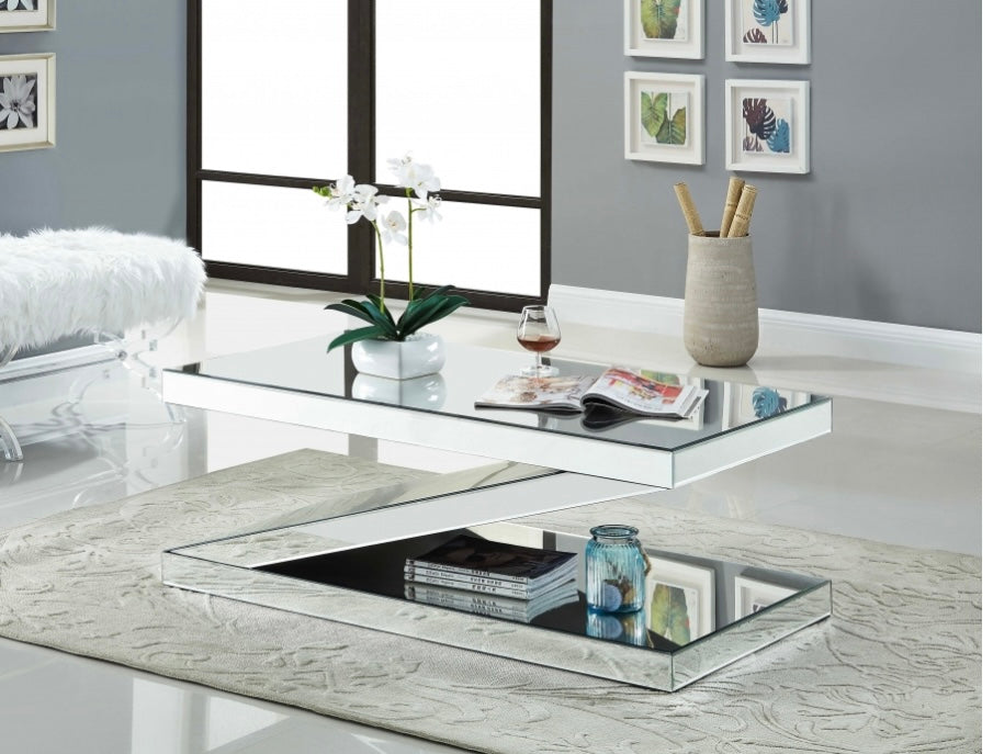 Z Mirrored Coffee Table