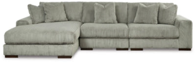 Grey Lindyn 3-Piece Sectional with Chaise