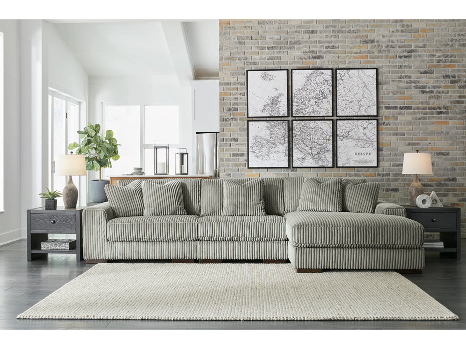 Grey Lindyn 3-Piece Sectional with Chaise
