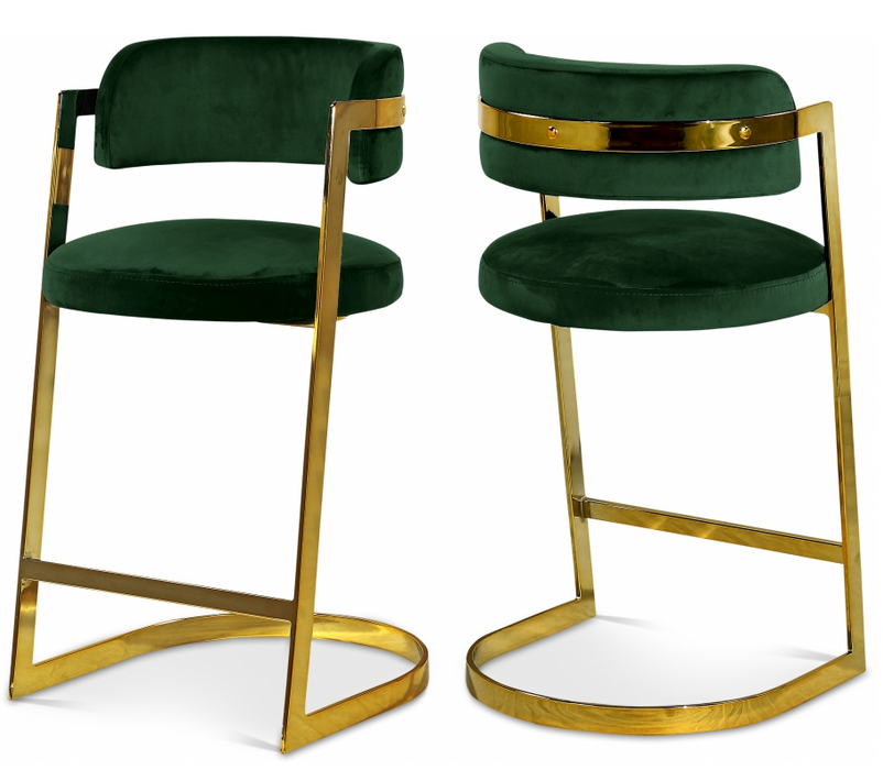 Stephanie Velvet Counter Stool