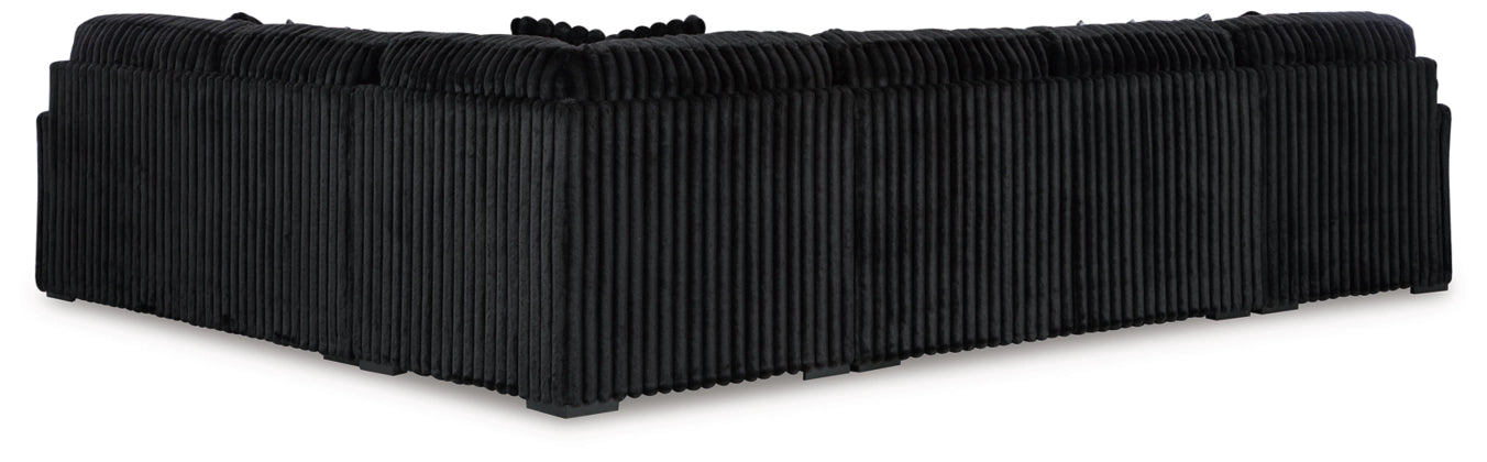 Midnight LAF 4 Piece Sectional