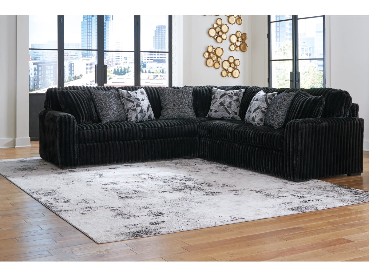 Midnight 3 Piece Sectional — CLEGLAM