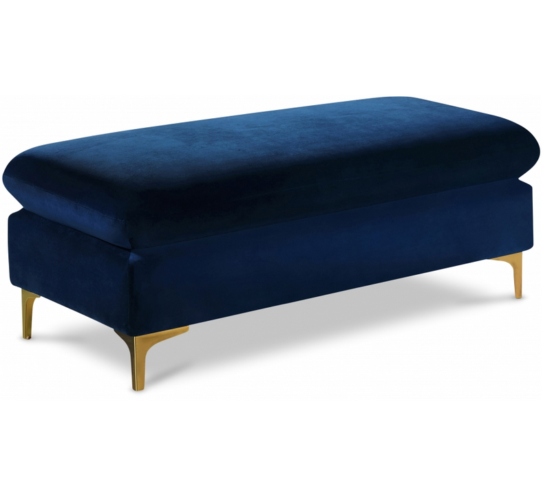 Naomi Velvet Ottoman | Bench