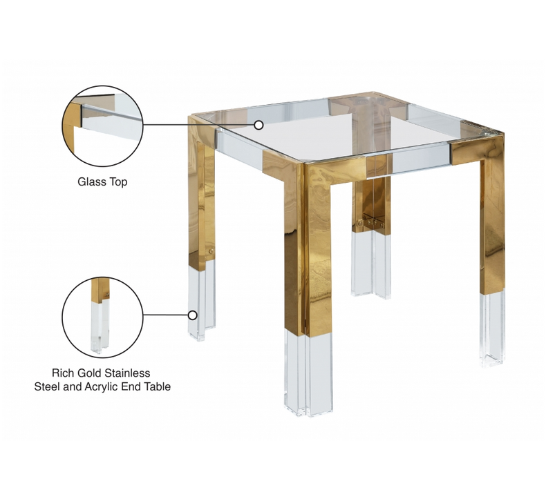 Casper Gold End Table
