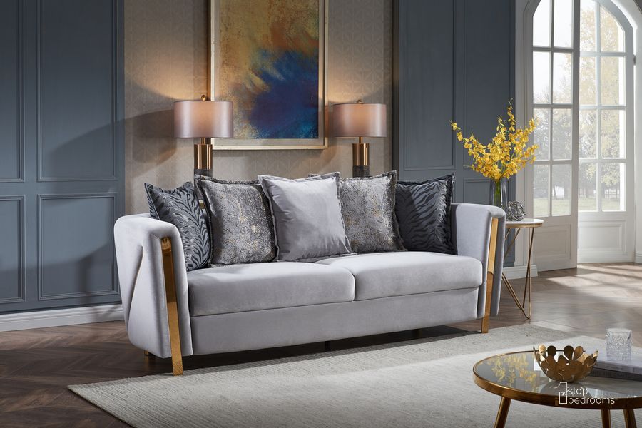 CHANELLE SOFA & LOVESEAT IN GRAY