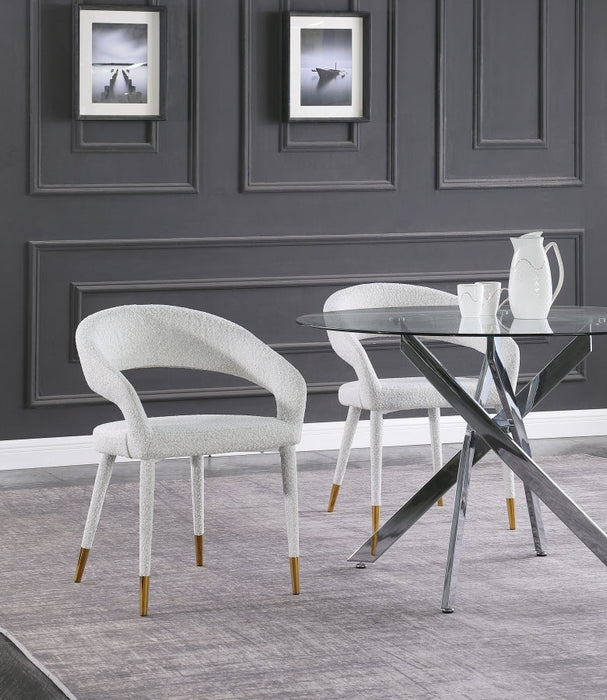 Cream Destiny Fabric Dining Chair