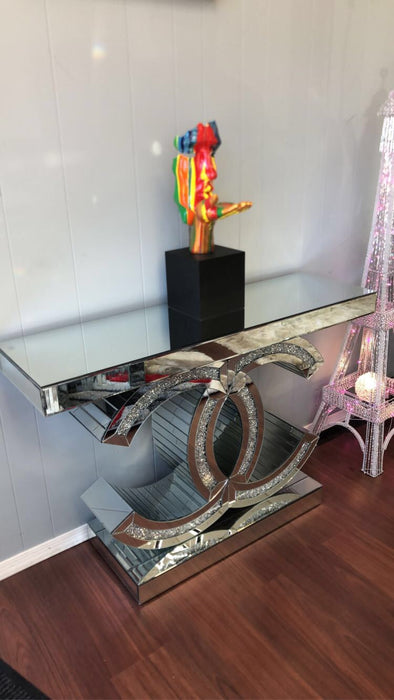 New Glam CC Mirrored Console Table