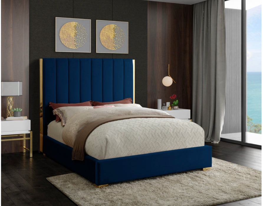 Full Becca Velvet Platform Bed