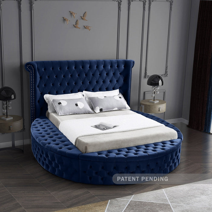 Velvet Circle Storage Bed