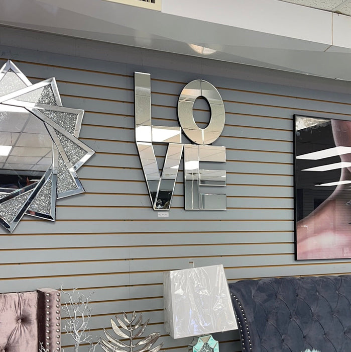 Love Mirrored Wall Decor