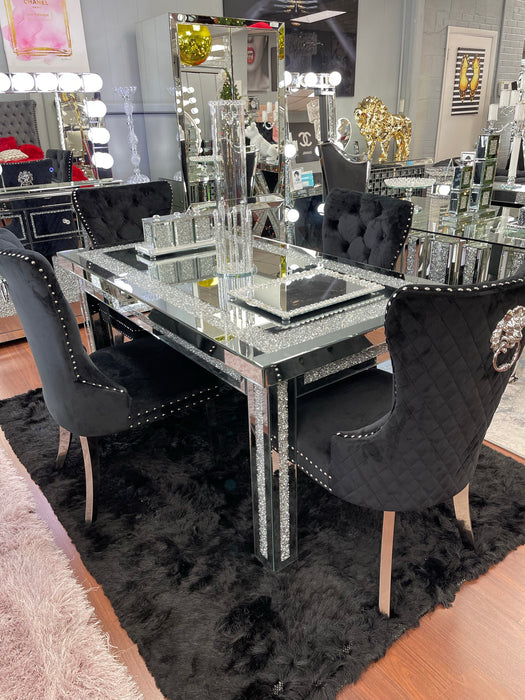 Hollywood Rec. Mirrored Dining Table