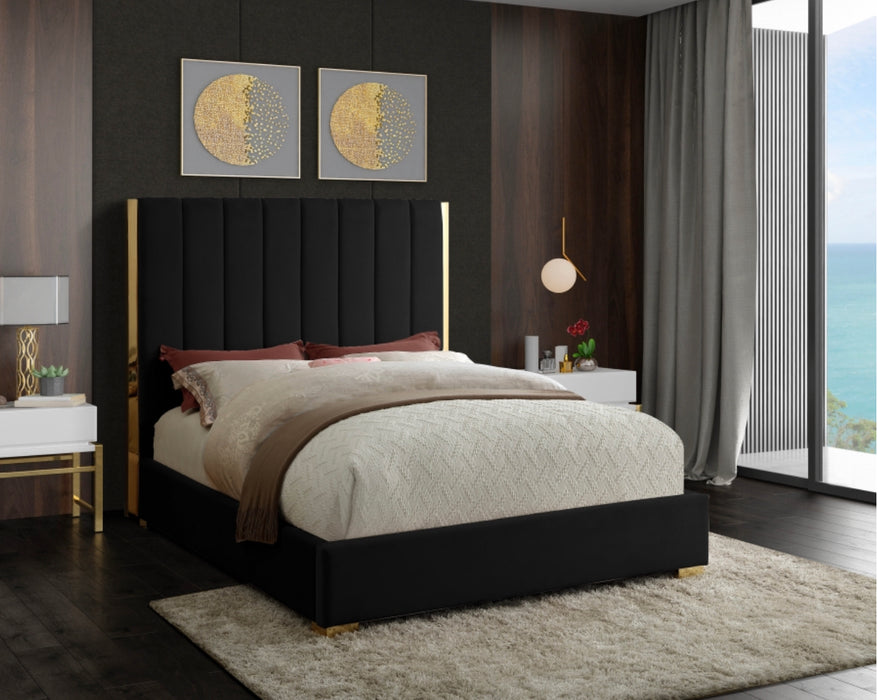 Full Becca Velvet Platform Bed