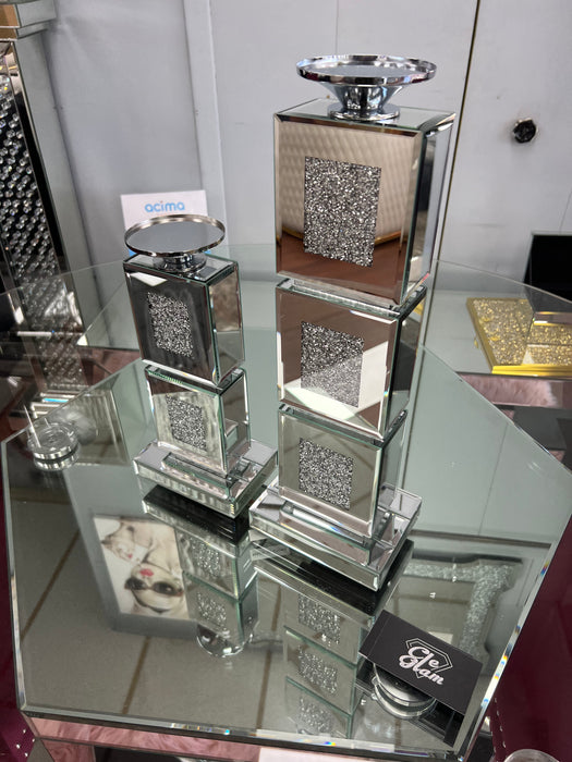 Mirrored Candle Holders