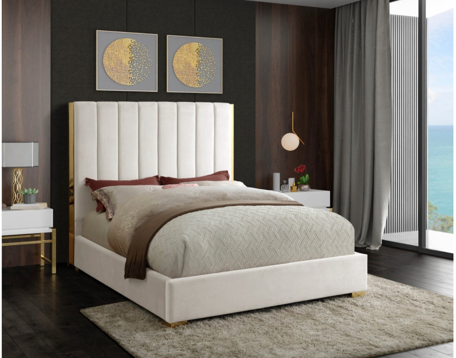 Full Becca Velvet Platform Bed