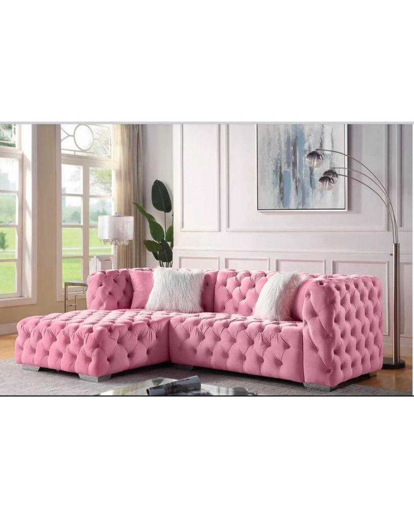 Pink sectional shop
