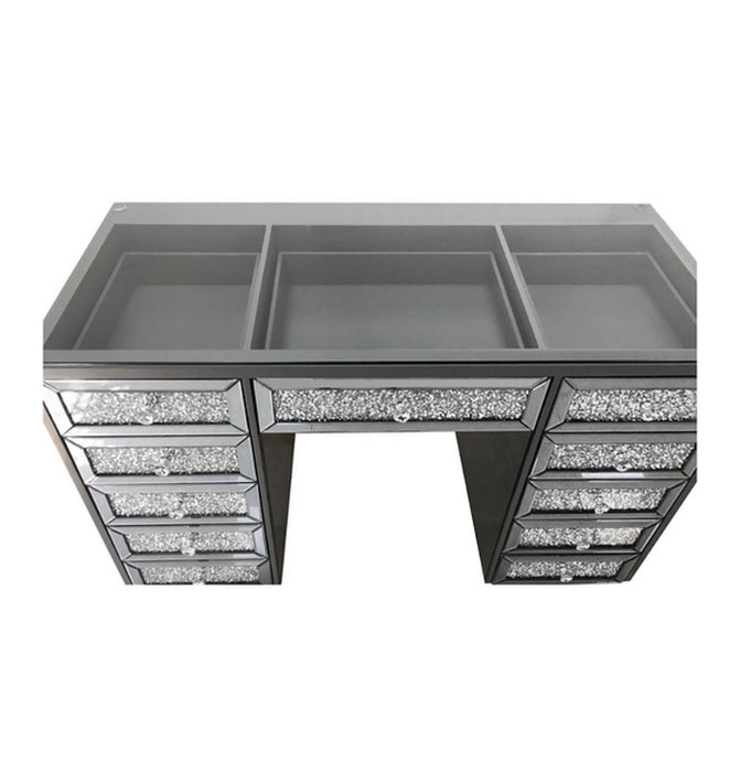 Abby Diamond Encrusted Mirrored Vanity